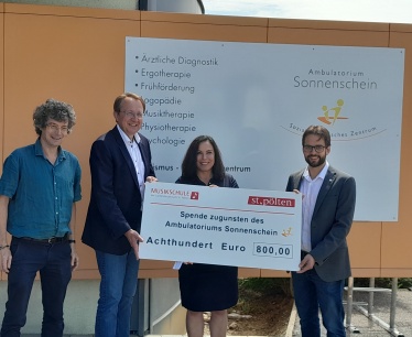 Spendenübergabe der Musikschule St. Pölten-