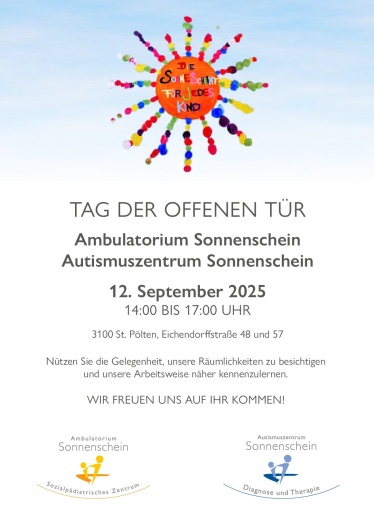 Herzliche Einladung zum TAG DER OFFENEN TÜR!-